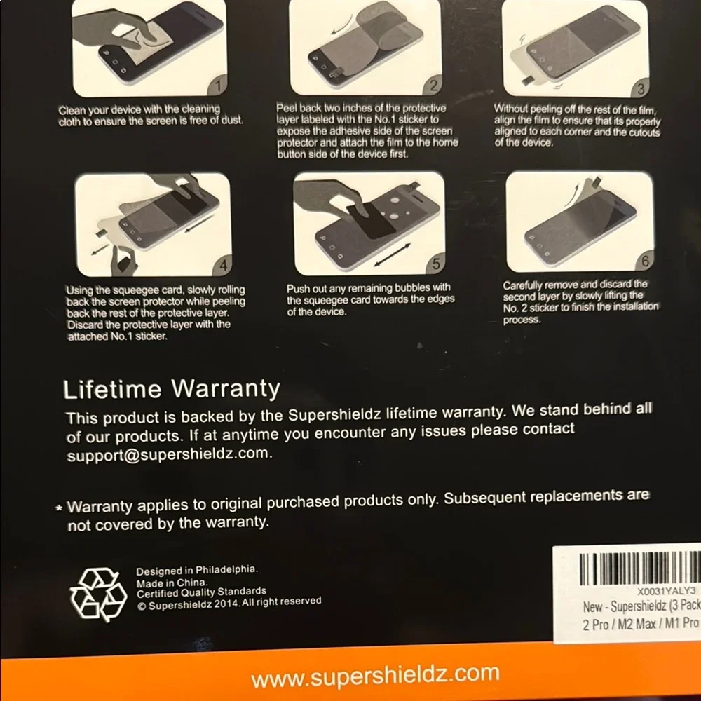 NWT Supershieldz 3 pack Screen Protector for MacBook Pro 14” 💻